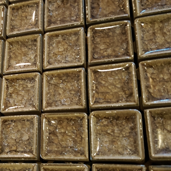 NEW Luxe Crushed Glass Mosaics 1" X 1" - Picture 3 of 8